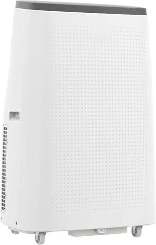 14000 BTU Portable Air Conditioner 3-In-1 AC Unit with Cooling, Dehumidifier, Fan, Low noise, Cools Room Up 750 Sq. Ft, Remote Control, Sleep Mode, 24H Timer, for Home, Office and RV (Gray)