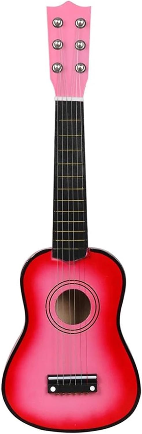 21 Inch Basswood Ukulele 6 Strings Small Bass Acoustic Guitar Musical Instruments With Picks Beginners Ukulele(D)