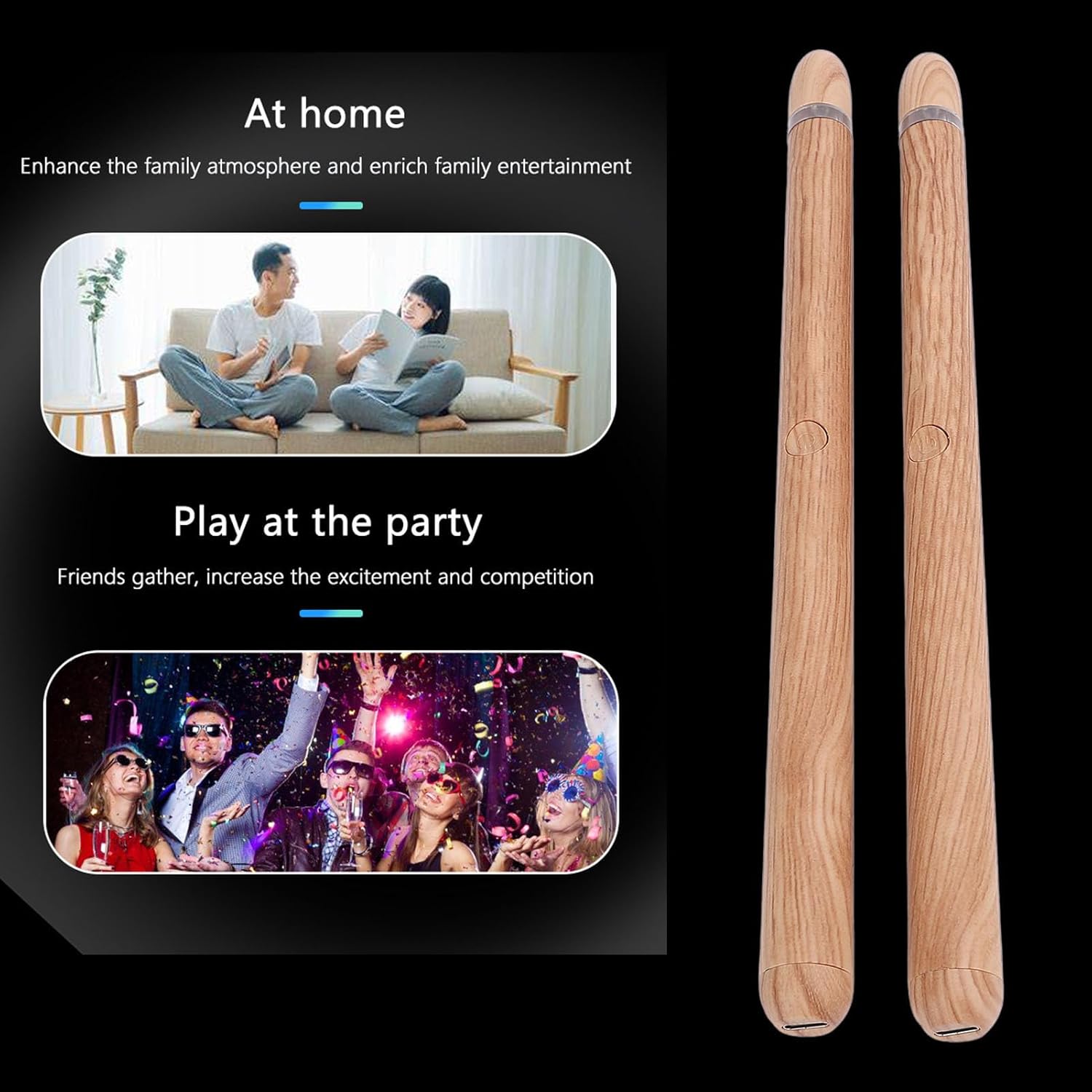 Virtual Electronic Drum Set, Smart Electronic Drum Set Machine for Beginners Adults Kids Gift, Air with Drumsticks Pedals, Play Anywhere