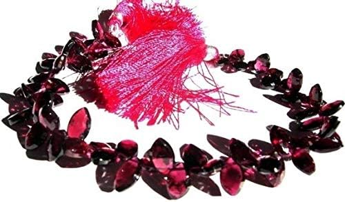 13 inch natural beads strand of 6x9-6x10mm faceted marquise garnet gemstone briolletes beads for DIY jewelry - necklace, bracelet, earring, ring.