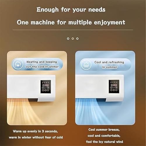 Glenmi Wall Mounted Air Conditioner,2000W Wall Mount Ac Unit,Fast Natural wind/Heating,Split Max Air Conditioner,Portable AirConditioner, Wall Mounted Air-Conditioners(B)