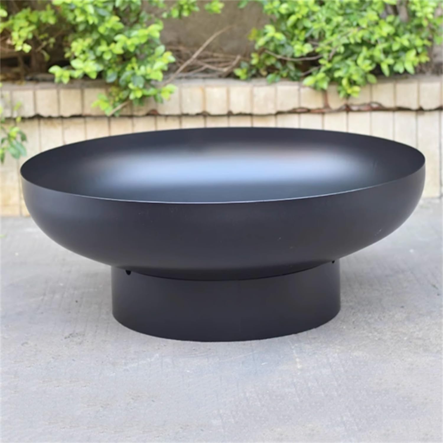 Outdoor Fire Pit, Portable Wood Burning Fire Pit Bowl,Heavy Duty Solid Metal Round Firepit,Bonfire Heating,Lightweight BBQ Grill Firepit,Outdoor Bonfire Fireplace,for Deck, Patio,60cm/23.6inch