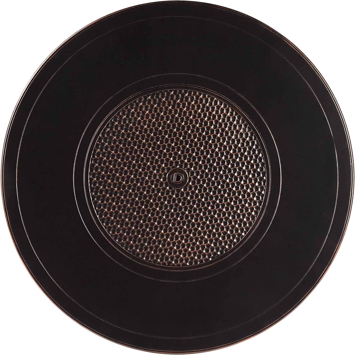 Oakland Living AZMATERA-FPT-AC Aluminum 44 in. Round Propane Beads, Lid and Fabric Cover Finish Outdoor fire Table, Antique Copper