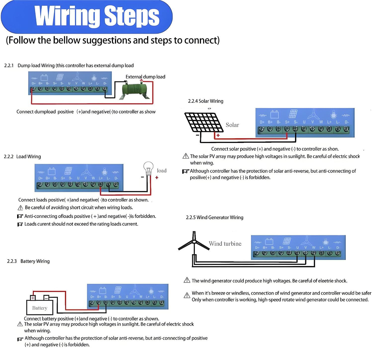 Wind Solar Hybrid Controller,12/24v /48v Battery Off Grid Controller, Solar Controller，max 15000w Wind Turbine Generator,for Power Plants, Street Lamp 48V