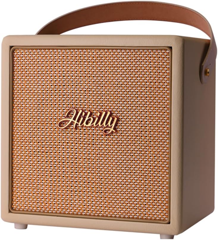 Bass Amplifier Retro Bass- Compact and Powerful Amp for Professional Performances and Practice Sessions (White Creaman 30w)