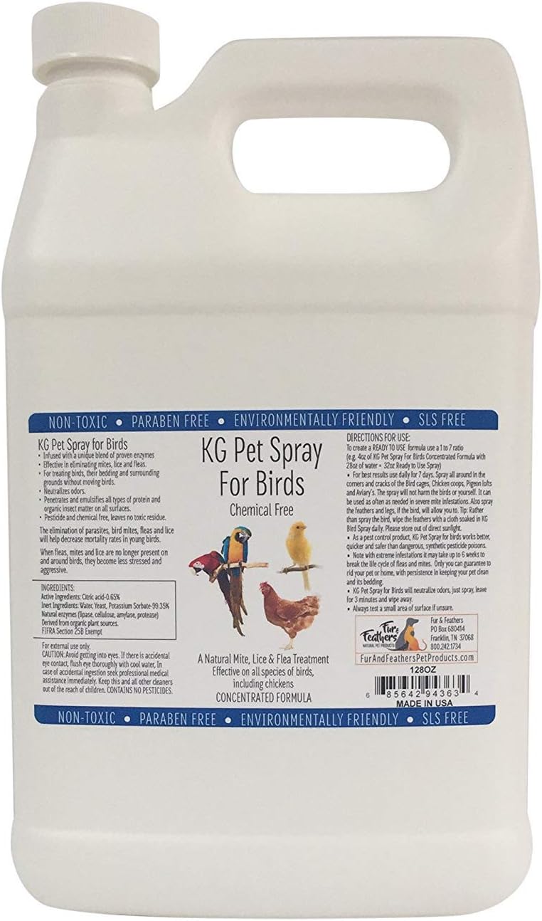 KG Pet Spray for Birds - 128oz Concentrate