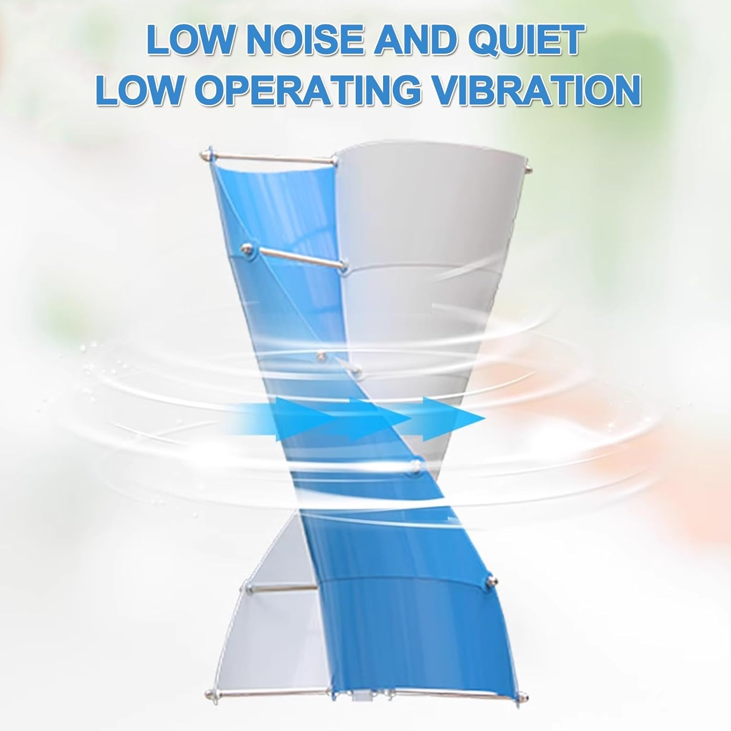 Wind Turbine Generator, Spiral Magnetic Suspension Vertical Axis Small Wind Turbine Generator, Two Aluminum Alloy Blades Strong Wind Resistance Wind Turbine Generator Kit For Home, Outdoor(400W-12V)