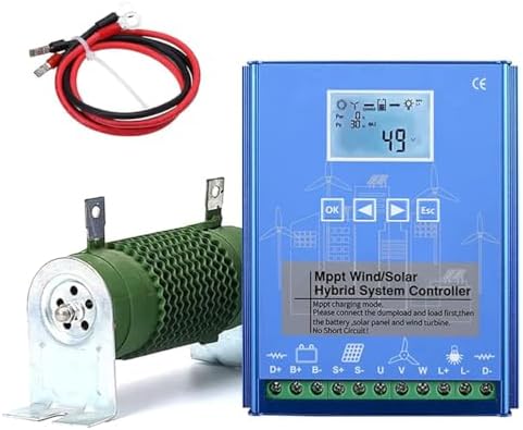 16000W MPPT Solar & Wind Hybrid Charge Controller - 12V/24V/48V Intelligent Regulator for Solar Panels & Wind Turbines, Optimal Energy Management & High Efficiency