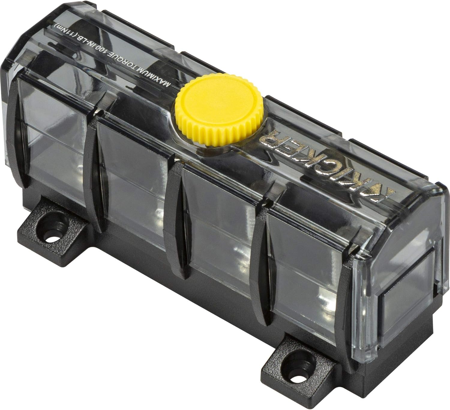 Kicker 47KMFDB3 ABYC Compliant Fuse Holder Distribution Block & 47KMDB3 Ground Distribution Block Bundle