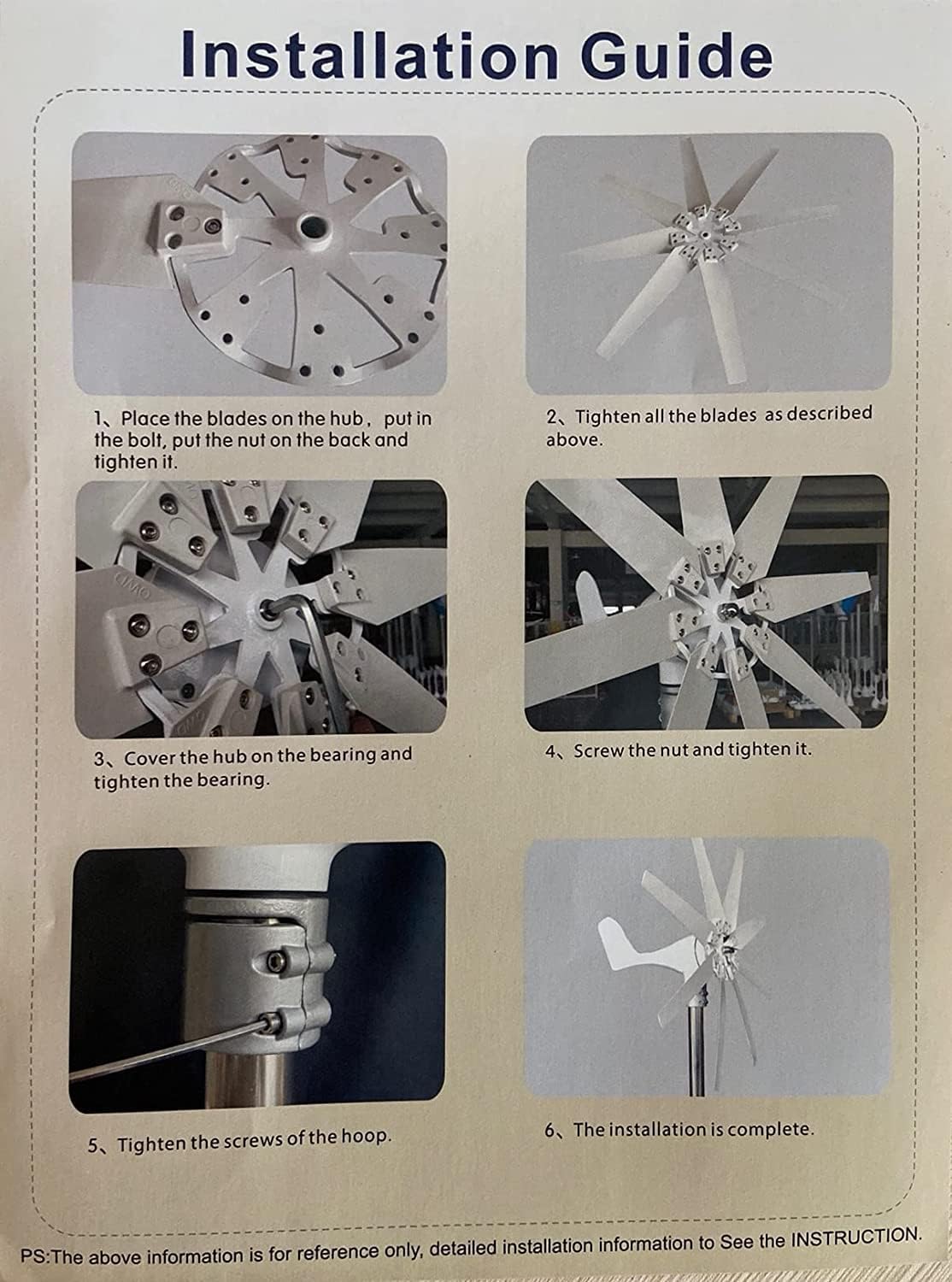 LiuSj JUnSt Windmill Power Generator with Charge Controller,10 Blades 5000W 12V 24V 48V 220V Wind Turbine Generator Windmill with Controller Homeuse