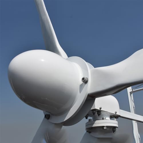 4KW Wind Turbine Generator Set for Home, Marine & Street Lights - 48V/96V/120V/220V Grid-Connected System + Free Solar Garden Light (Color: 220V)