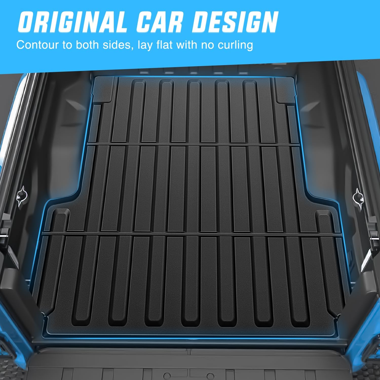 Nilight Truck Bed Mat 5 FT for 20-25 Jeep Gladiator JT, TPE Heavy-Duty Pick-up Bed Liner for Gladiator 2020 2021 2022 2023 2024 2025 Accessories, Anti-Slip Texture, All Weather Protection