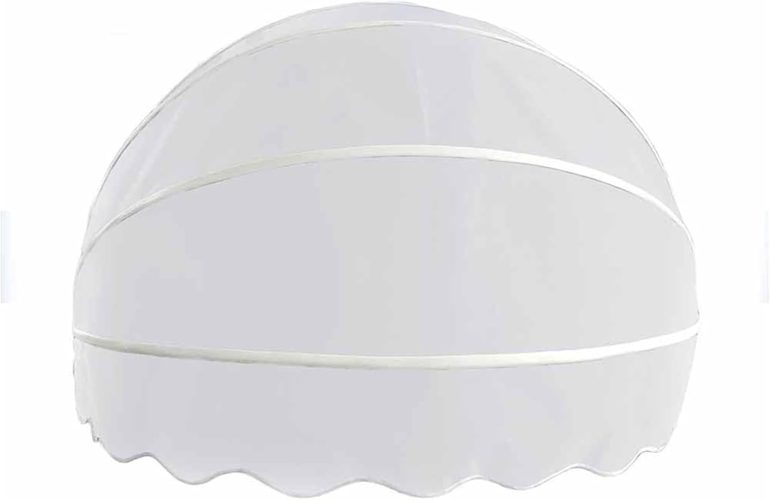 Foldable Canvas Dome Awning Canopy - Lightweight Aluminum Frame for Cafes, Restaurants, Street Shops - Waterproof Outdoor Shade (White, 140CM/55.12in)