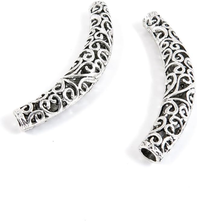 Jewelry Making Charms Antique Silver Tone Color Jewellery Charme Findingss Bulk Wholesale Suppliers Arts Crafts S9XF7 Leather Hanging Tube