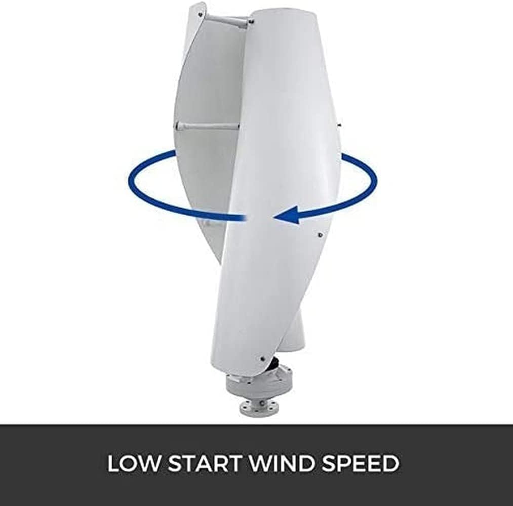 LiuSj JUnSt 9000W Spiral Wind Power Turbine Generator Wind Turbine Spiral Vertical-Shaft Wind Turbine Generator Windmill for Home Outdoor Garden Boat