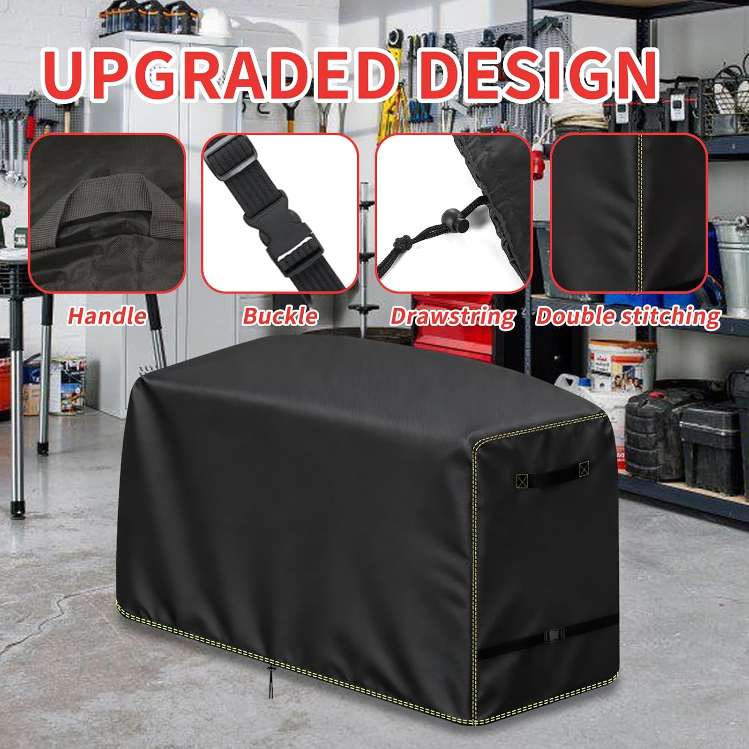 Engine Welder Generator Cover —600D Heavy Duty Waterproof Engine Driven Welder Cover, Welding Machine Cover for Ranger GXT Series,All-Weather Protection, 37