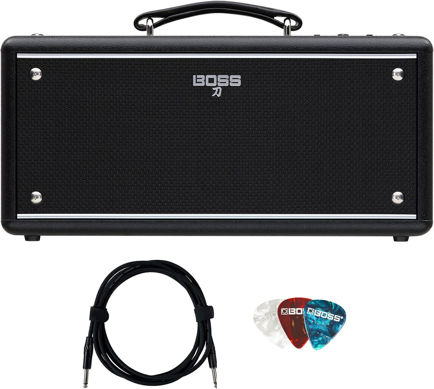 Boss Katana-Air EX Wireless Desktop Guitar Amplifier Bundle with Gearlux Instrument Cable and Picks