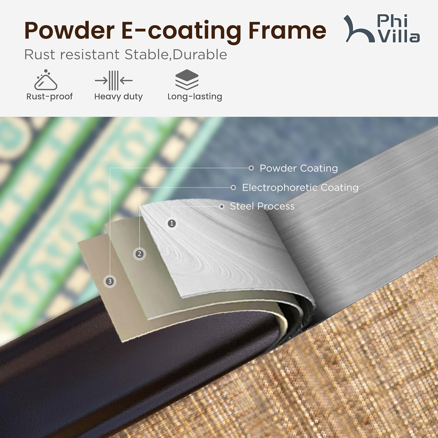 PHI VILLA Outdoor Patio Swivel Bar Set of 11, Textilene Bar Height Chair with Armrest and Wood Like Bar Table, All-Weather Furniture Set for Garden Lawn