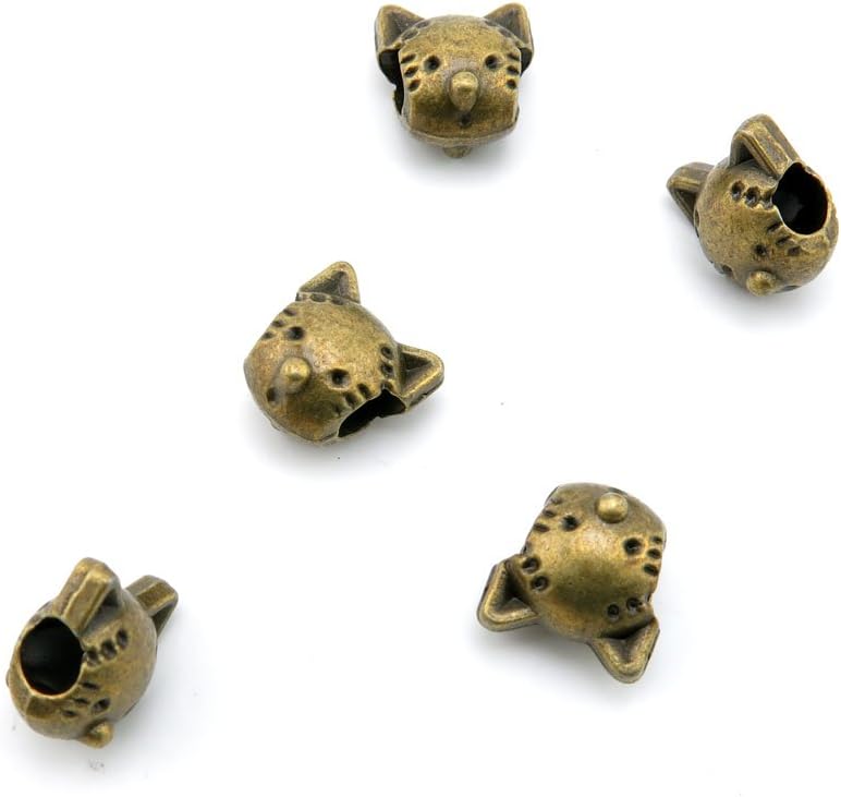 600 Pieces Jewelry Making Charms Findings Antique Bronze Brass Fashion Jewellery Wholesale Supplies Pendant Lots Bulk Supply P3DE3 Cat Kitty Loose Beads