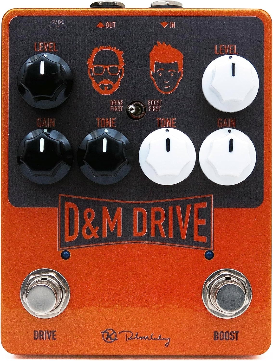 Keeley D&M Drive Overdrive and Boost Pedal, Orange (KDMDrive)