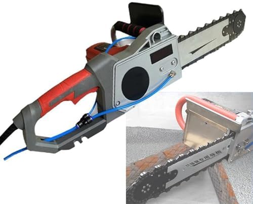 5800W/6500W Electric Concrete Chain Saw with Water Pump - Powerful Wet Cutting for Concrete, Steel, Marble & More - Professional Dust-Free Performance, Ideal for Contractors