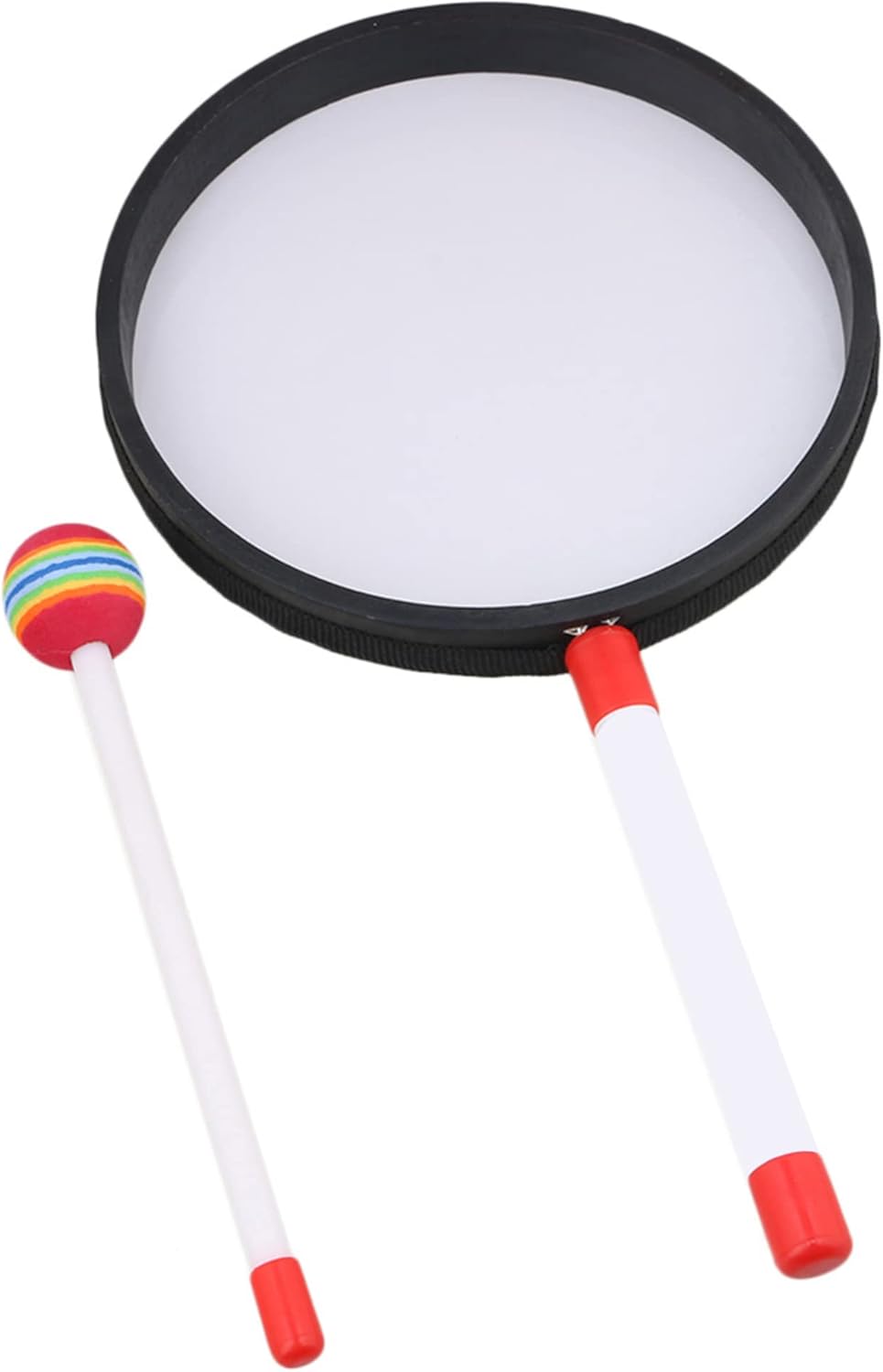 Lovermusic 10PCS Lollipop Shape Drum Hand Drum Musical Sound Tool Musical Instruments Colorful