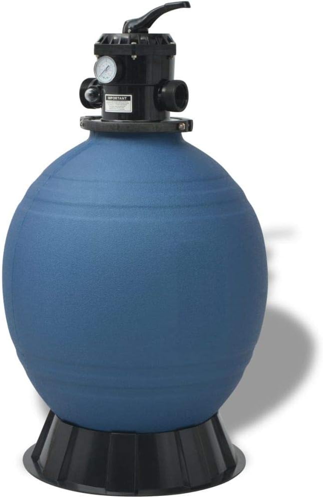 Pool Sand Filter 22 inch Round Blue