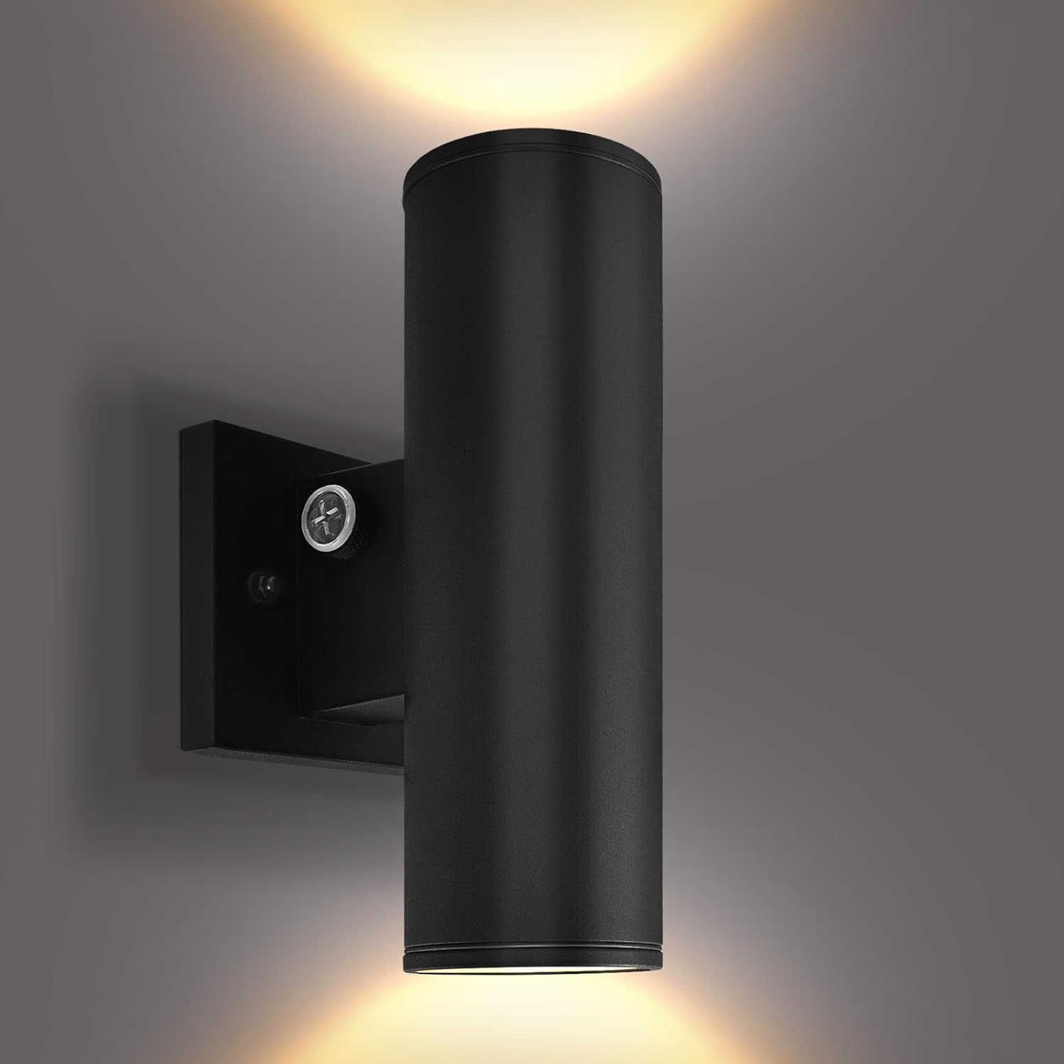 LUXRITE Dusk to Dawn LED Modern Outdoor Wall Lights, 10