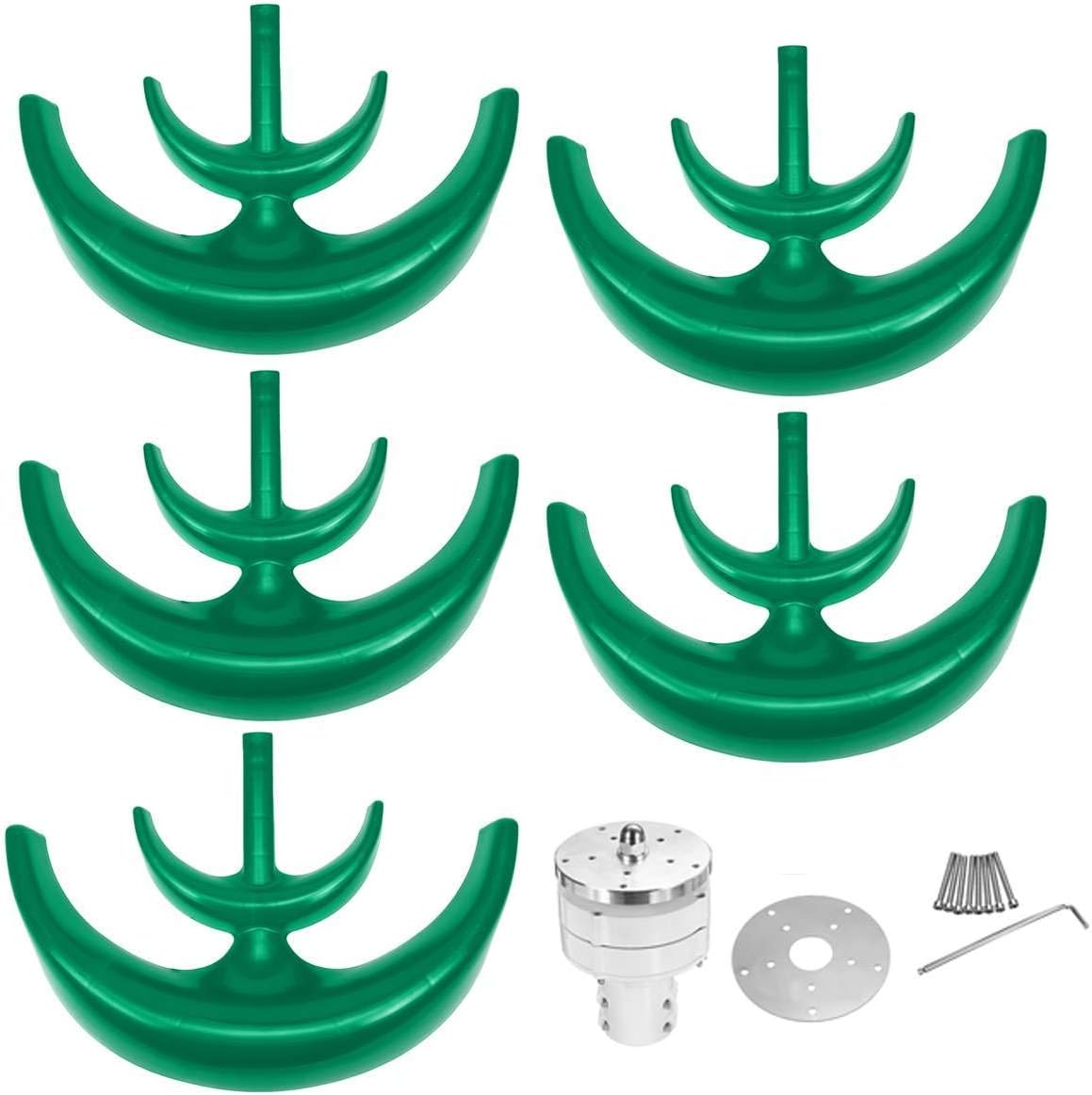 12V 24V 4000W Vertical Axis Wind Turbines Generator Lantern 5 Blades Motor Kit Windmill Energy Charge Turbines for Home Camping,12v