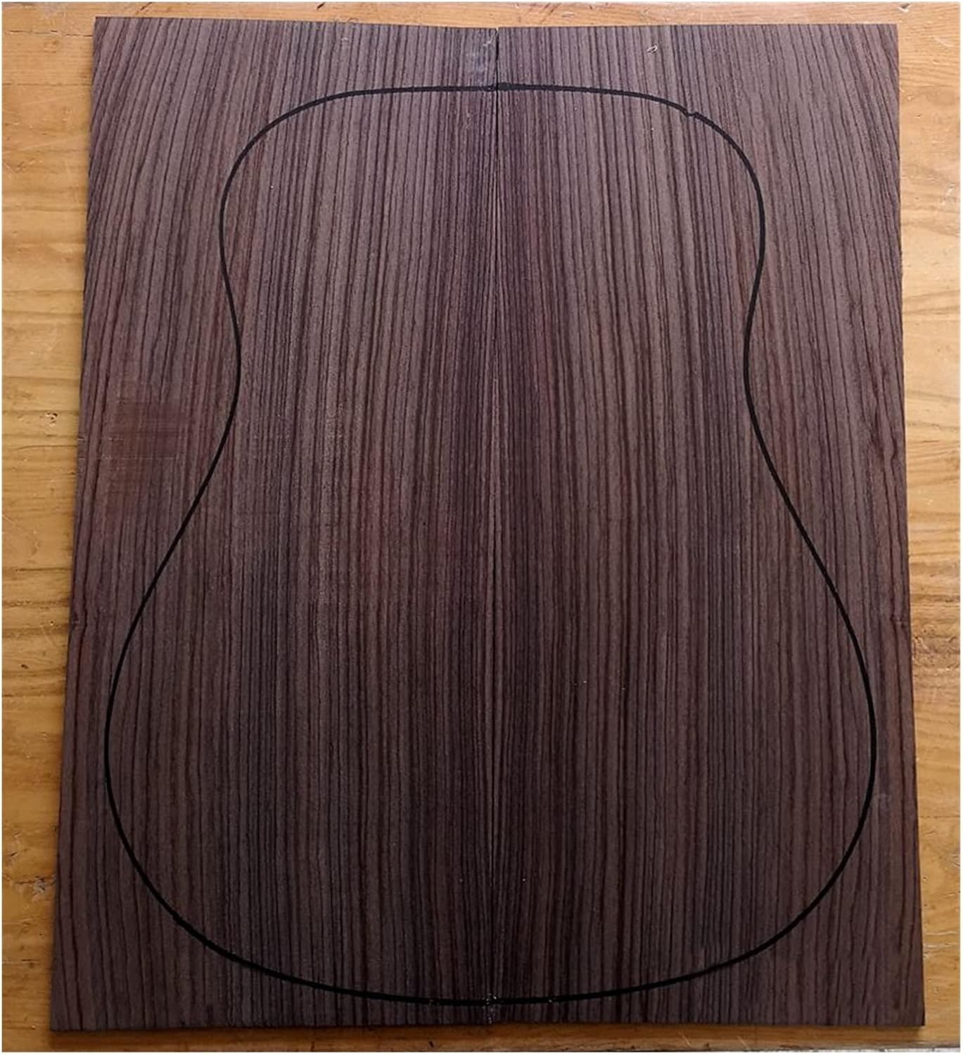 India Rose Wood Back Panel Wool Guitar Production Material Accessories DIY Guitar Kit (Color : 21)
