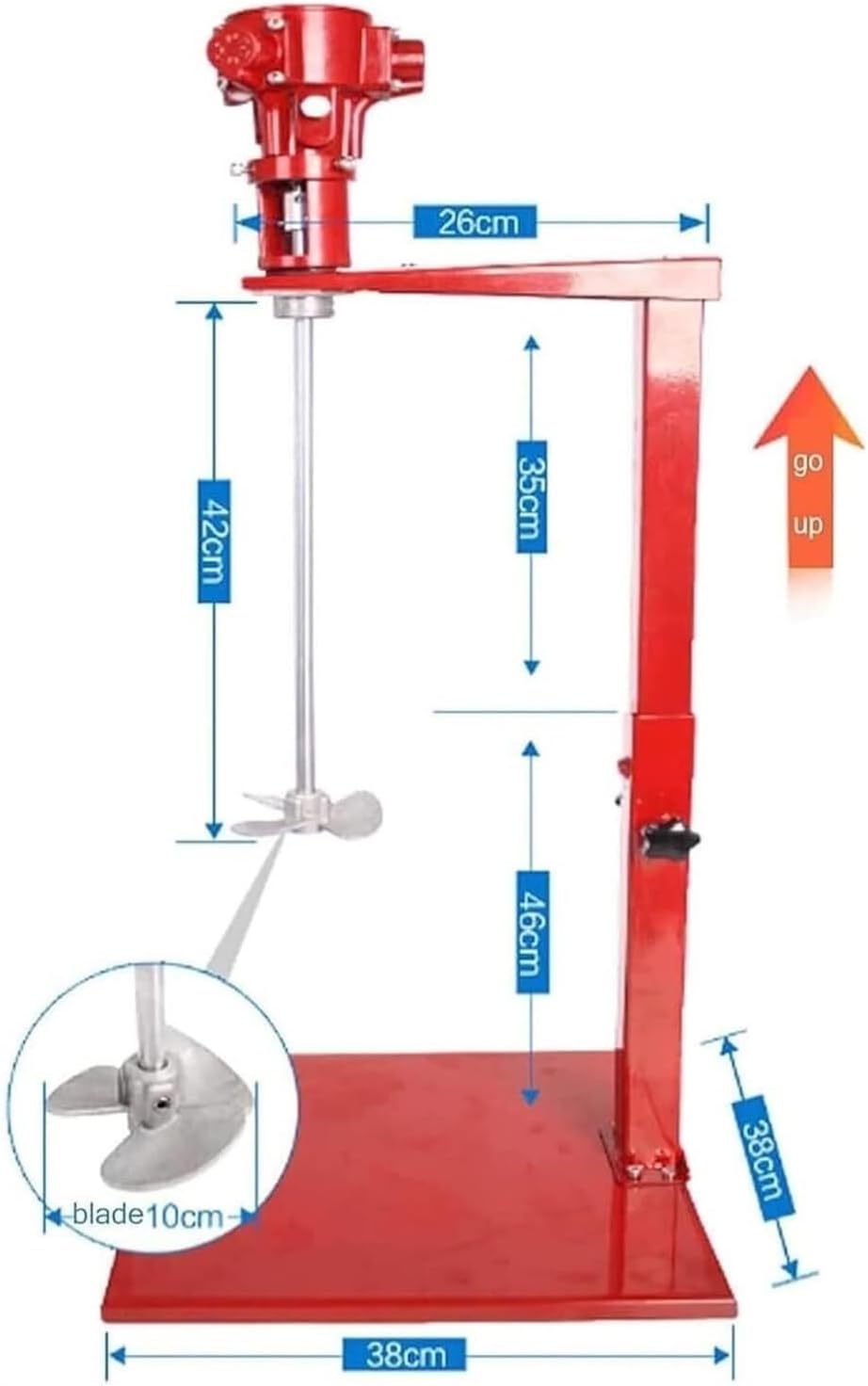 Pneumatic Paint Mixer Machine, Paint Stirring Machine, Desktop Air Agitator, for Paint Coating Materials Viscous Liquid Ink(