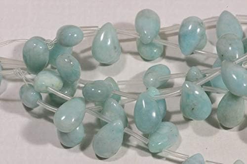 amazonite beads 14x9x7mm 6 beads natural gemstone bead jewelry making supplies amazonite