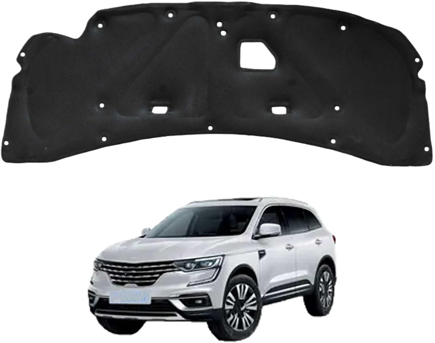 Car Front Hood Engine Sound Pad for Renault Koleos 2009-2016 OE:65840JY00A, Heat Insulation Cotton Mat Cover Soundproof Car Accessories