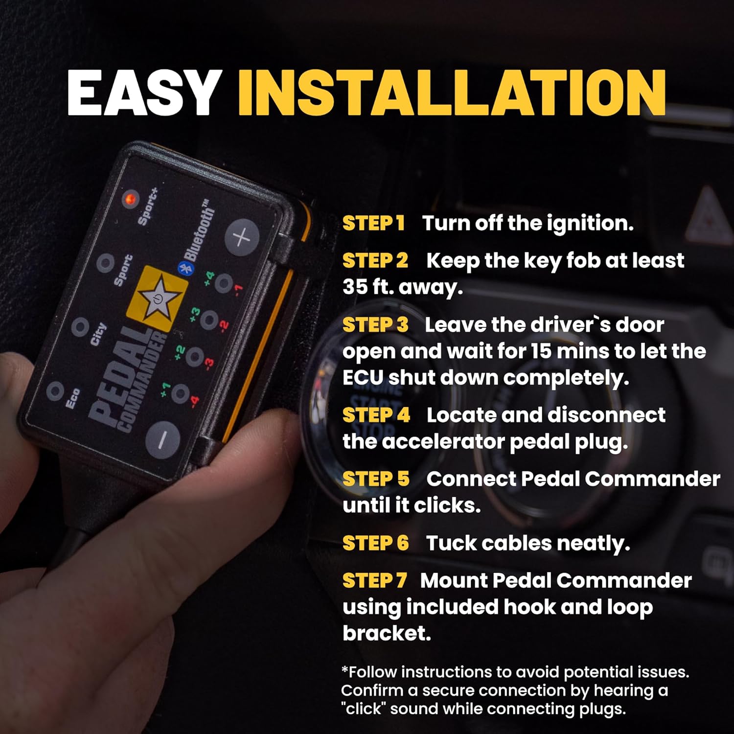 PEDAL COMMANDER for GMC Canyon 2014-2022 Throttle Response Controller - Fits 2nd Gen, Base, All Terrain, Denali, SLT, SLE, Gasoline Engines ONLY, GMC Canyon Pickup Truck Accessories