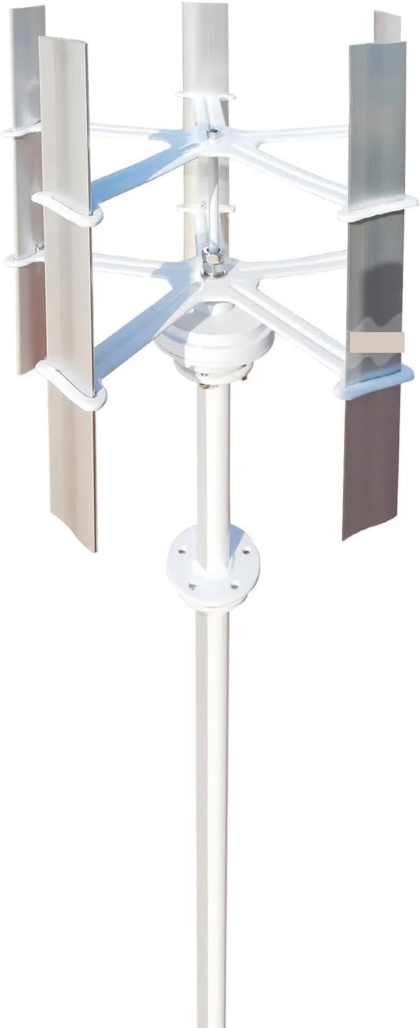 30W 12V 5 Blades Mini Vertical Axis Wind Turbine 500r/m Small Windmill Wind Turbine Generator Low Starting Speed for Home(12V_10W)