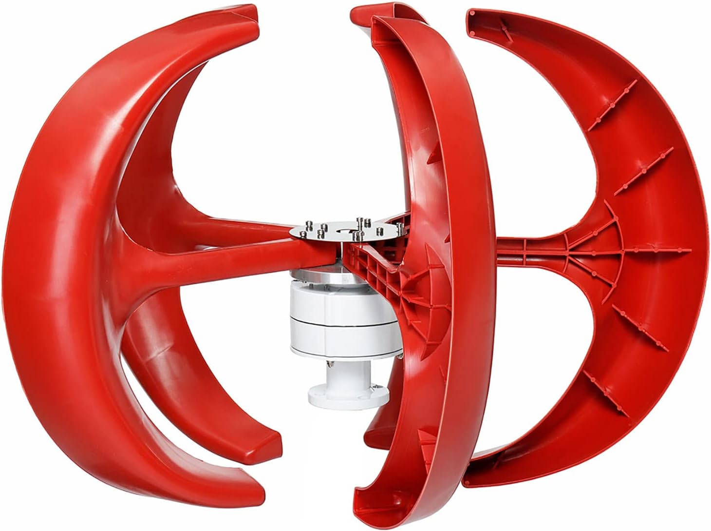 1500W Red Lantern Vertical Wind Turbine Generator,12V 24V 48V Low Noise Permanent Magnet Generator with Charge Controller for Outdoor Lighting