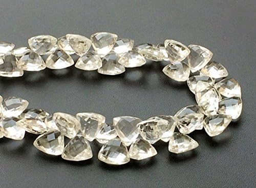 13 inch Natural Beads Strand of 11mm Faceted Fancy Crystal Quartz Gemstone briolletes Beads for DIY Jewelry - Necklace, Bracelet, Earring, Ring.