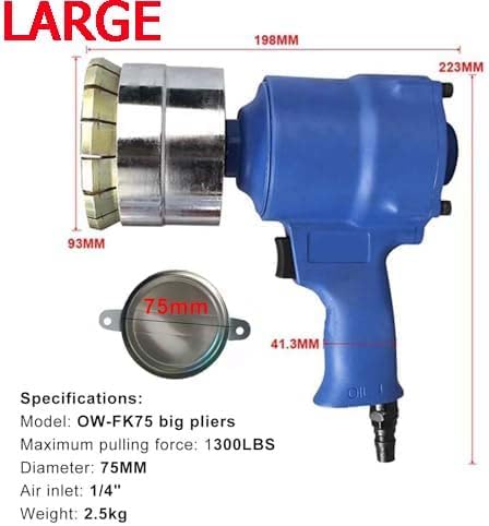 Pneumatic Drum Crimper Sealer for 200L Barrels,55 Gallon Manual Oil Drum Sealing Tool w/Pressure Cap (75MM)