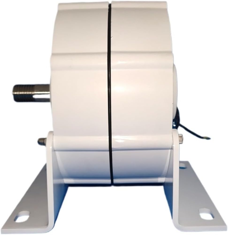 Low Speed 1000W 12V 24V 48V Gearless Permanent Magnet Generator AC Alternators Use for Wind Turbine Water Turbine Low Starting Speed for Home(with Base,Single Shaft_12V)