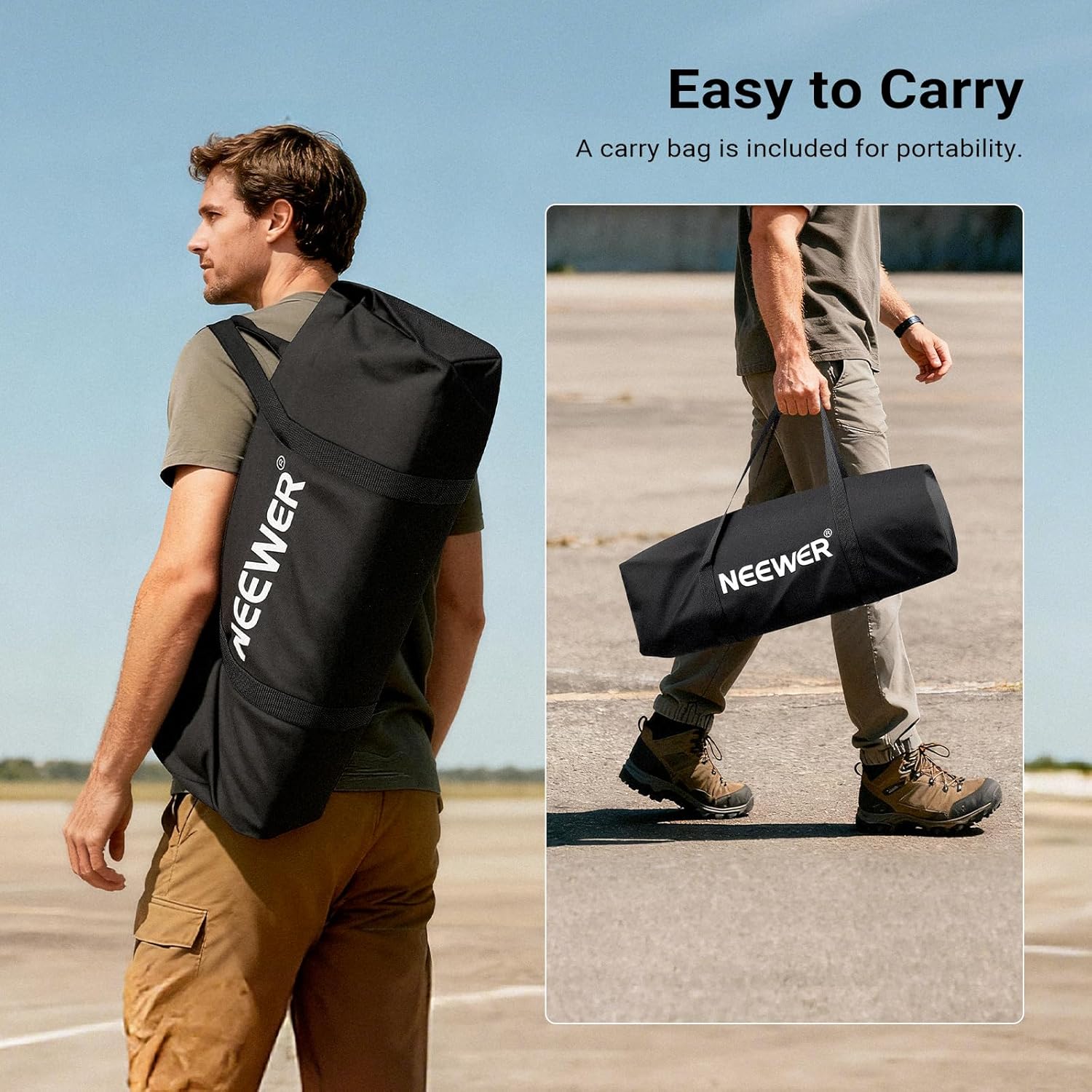 NEEWER Wide Pickleball Net, Small Portable Foldable Driveway Equipment Accessories for Indoor Outdoor Pickle Ball Training & Practice, No Tools Required