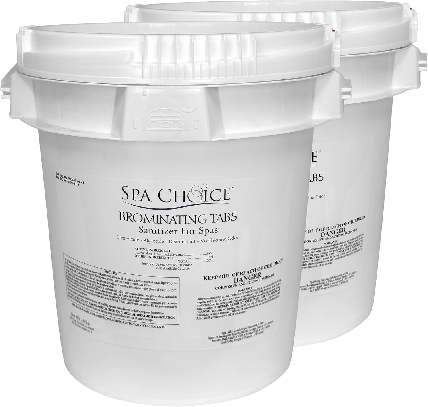 SpaChoice 472-3-9175-02 Bromine Tablets for Spa Hot Tub, 10-Pounds, 2-Pack