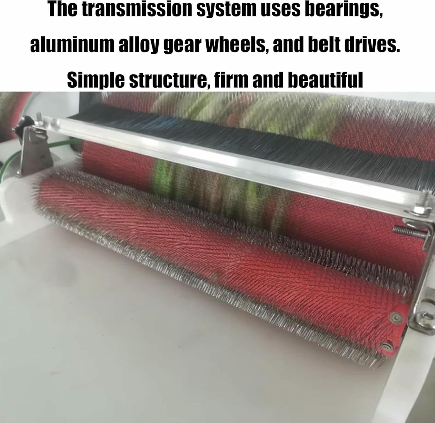 Manual Wool Carding Machine, Wool Drum Carding Machine, Fast Color Mixing,Belt Drive, Combing, Spinning, for DIY Wool Felt, Handicraft Enthusiasts~/