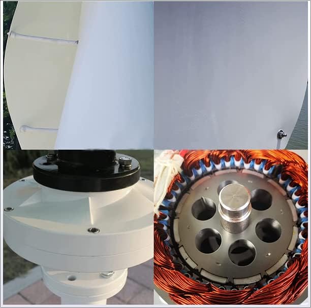 8000W Home Wind Turbine, 12V 24V 48V AC Permanent Magnet Wind Turbine Suitable for Household Power Generation, Camping, Boats