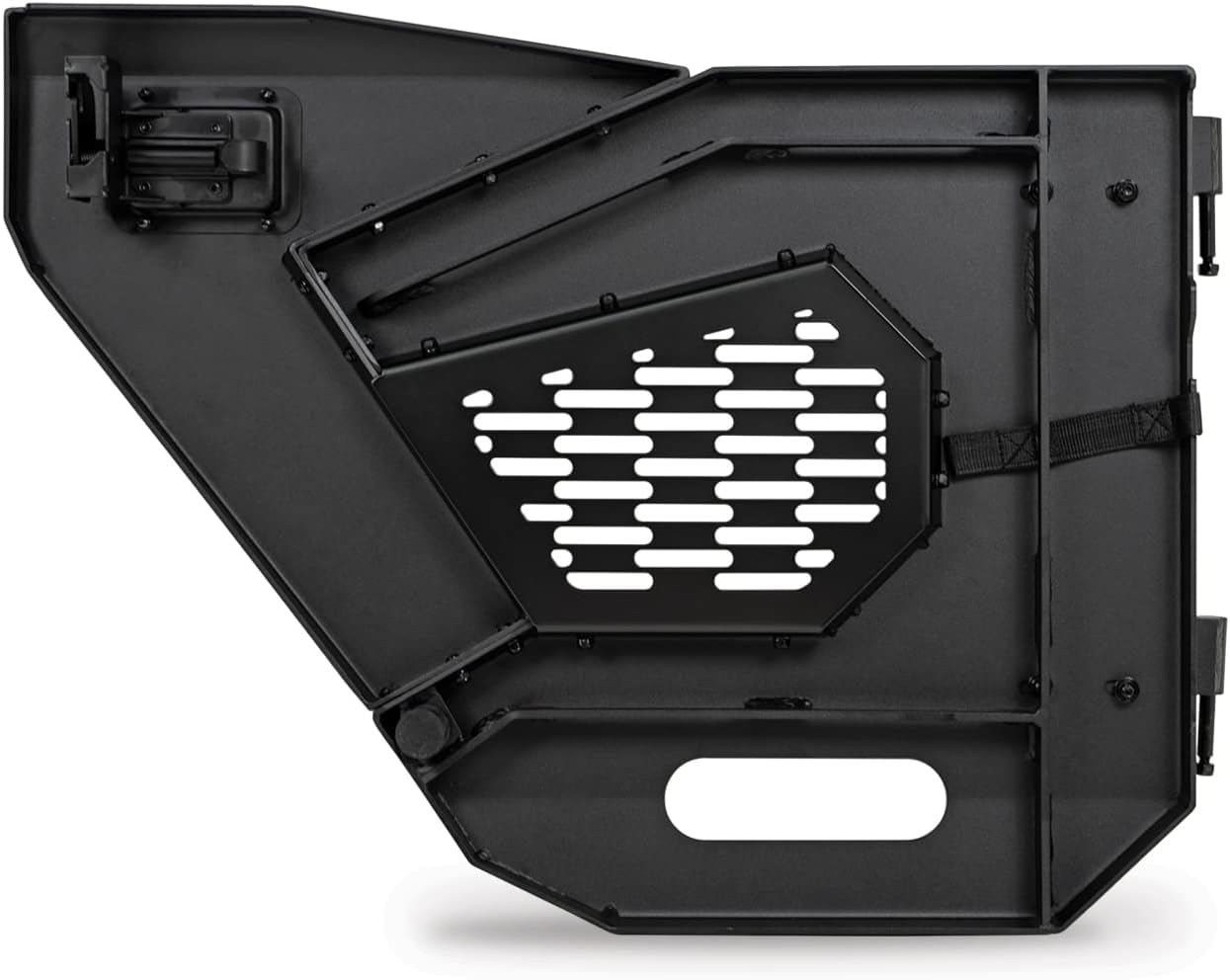 DV8 Offroad Half Doors for 2018-2025 Jeep Wrangler JL & Gladiator JT | Compatible with Molle Accessories | Secure Locking Handles | (Rear Set)