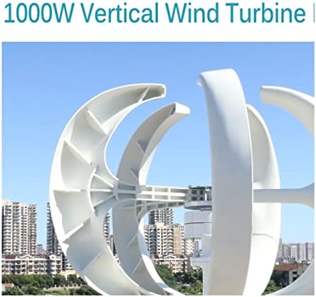 3000W High Power Vertical Axis Wind Turbine Generator for Home, 12V/24V/48V with MPPT Technology, Quiet & Efficient Windmill for Farm & Garden Energy Production