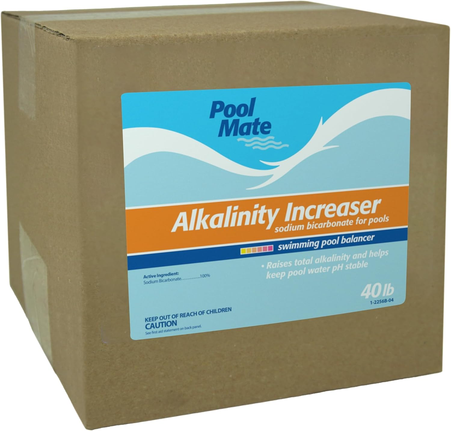 Pool Mate 40-Pounds Premium Alkalinity Increaser for Swimming Pools, 100% Sodium Bicarbonate