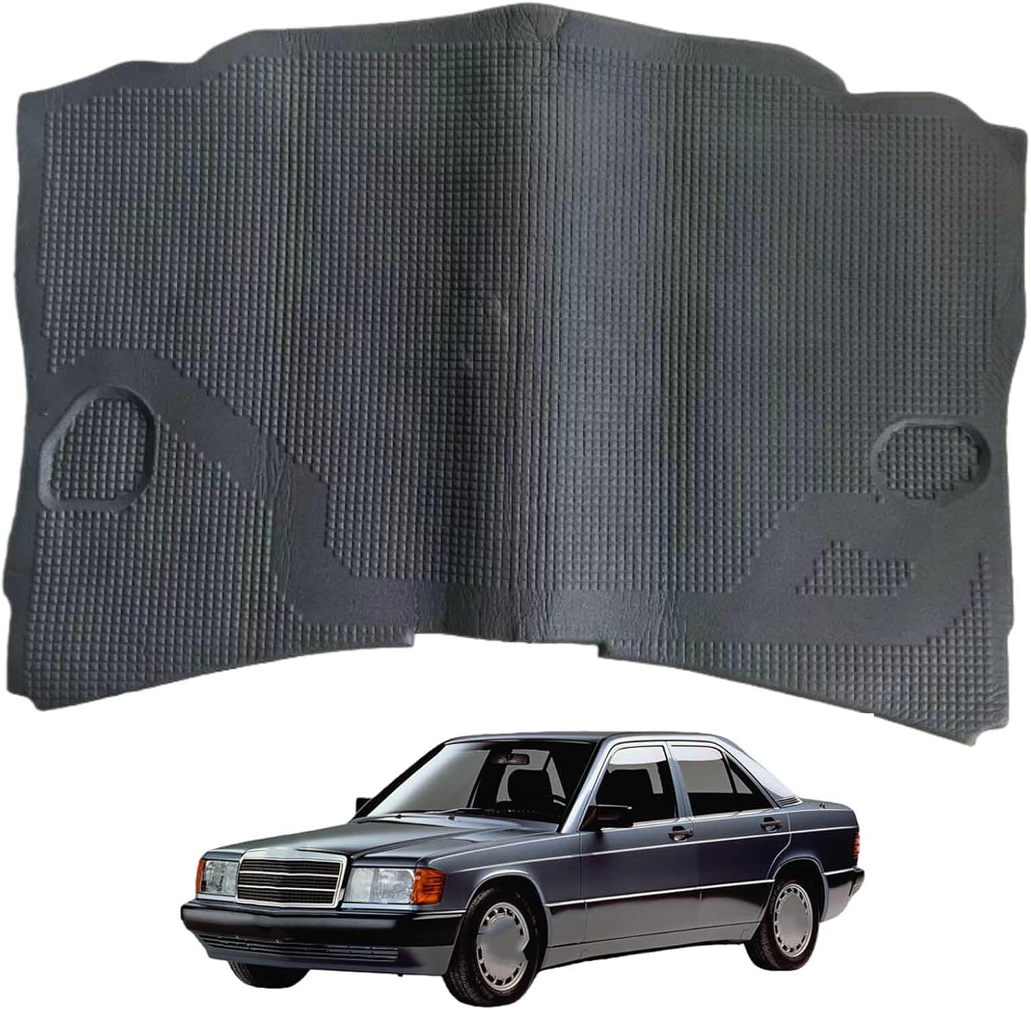 Car Front Hood Engine Sound Pad for Mercedes Benz 190 W201 1982-1993 OE:2016820326, Heat Insulation Cotton Mat Cover Soundproof Car Accessories