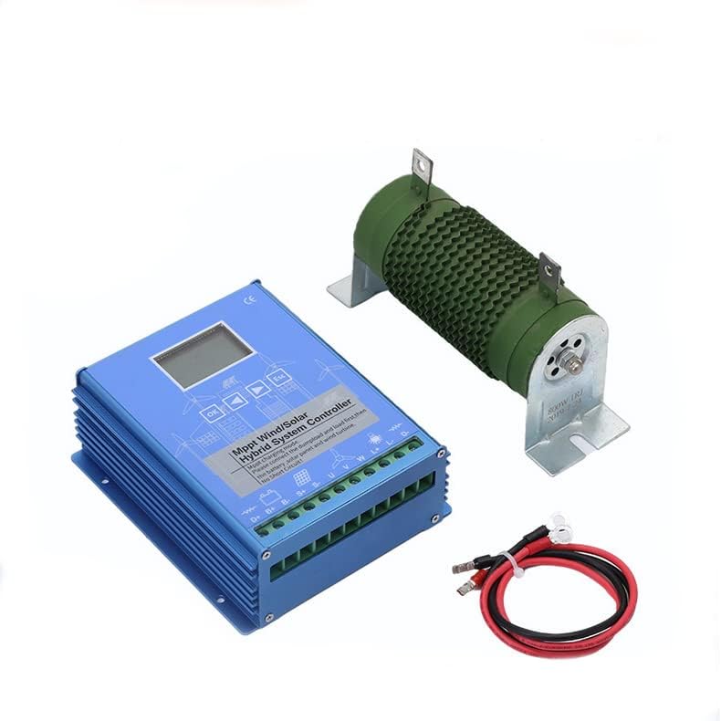 MPPT Hybrid Charge Controller,with LCD Display 1600W 12V 24V 48V Solar Panel Wind Generator Regulator for Outdoor Camping of Wind Turbines Generators