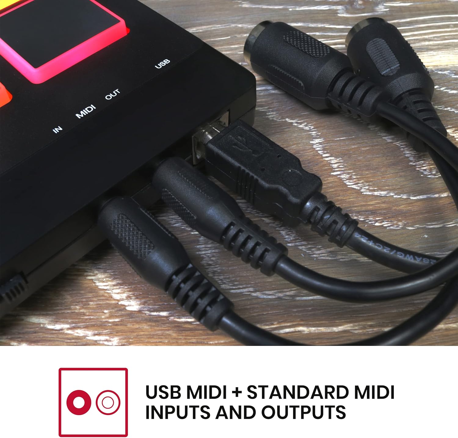 Akai Professional MPX8 - Portable Sample Pad Controller With 8 Performance-Ready Velocity-Sensitive Pads, MIDI Connectivity and On-Board SD Card Slot