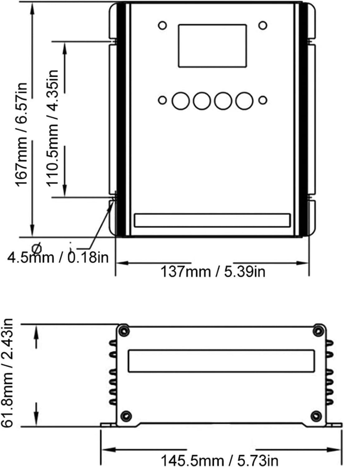 48V,8000W-10000W MPPT Solar Wind Hybrid System Charge Controller, Wind Charge Controller IP68 for AC DC Wind Turbine Generator,12V 24V 48V ,220V